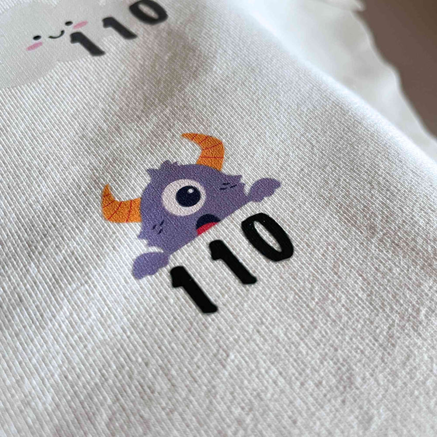 Paars Monster Maatlabels