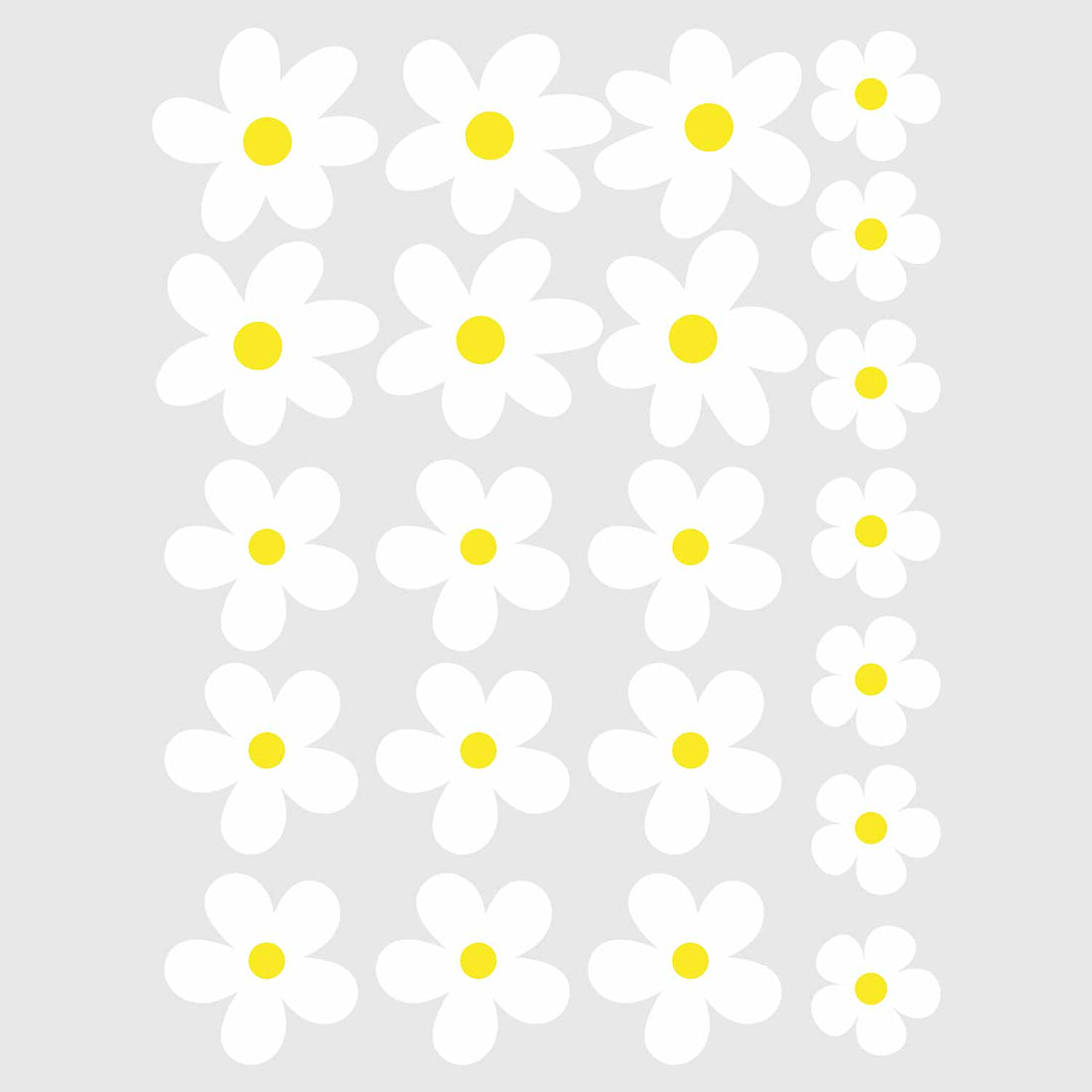 Witte Bloemen – All-over transfervel