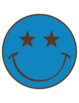 Smiley Blue – Strijktransfer