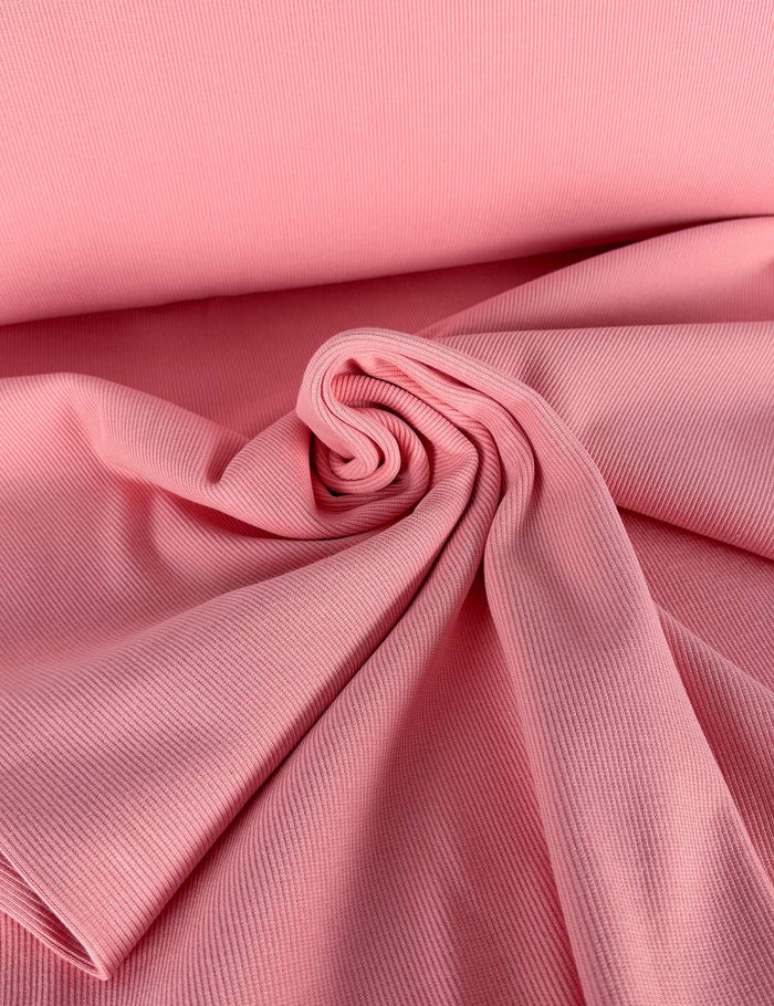 Clay Pink Rib Cuffing fabric