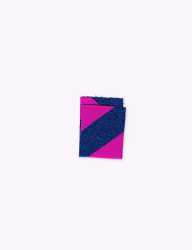 Color Pop - Roze & Blauw | Woven sew-in label