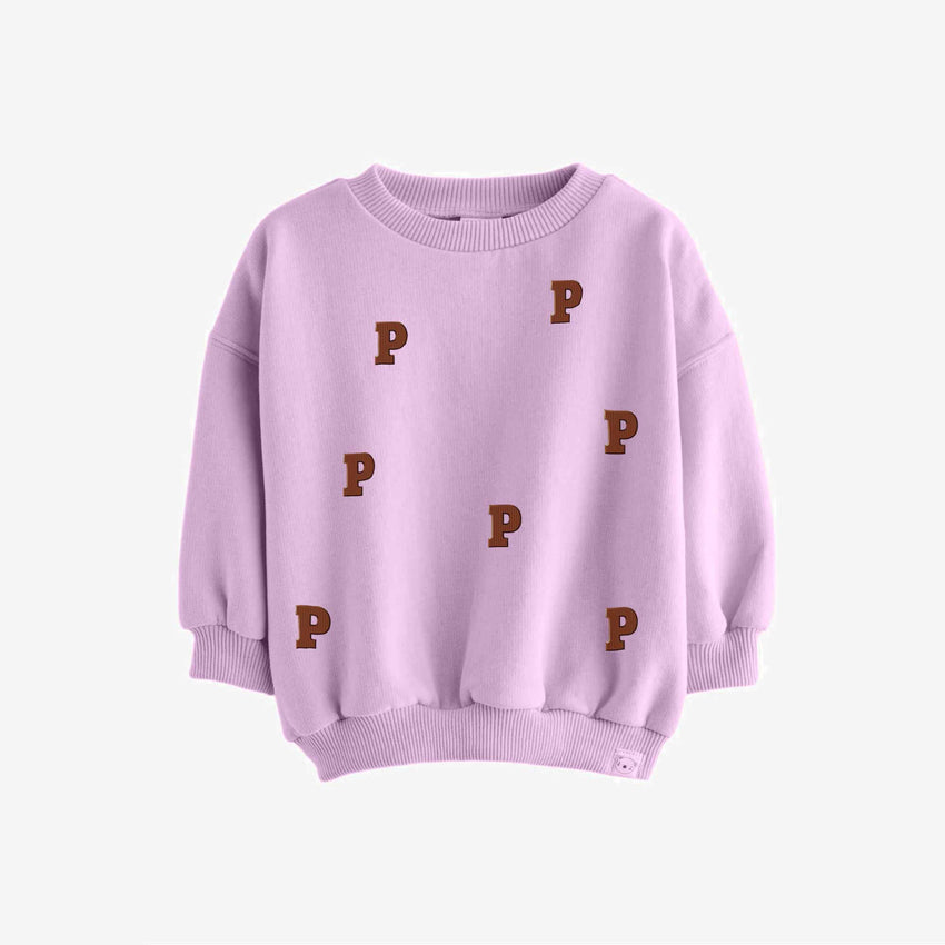 Chocolade letters Piet – All-over transfervel – op een trui