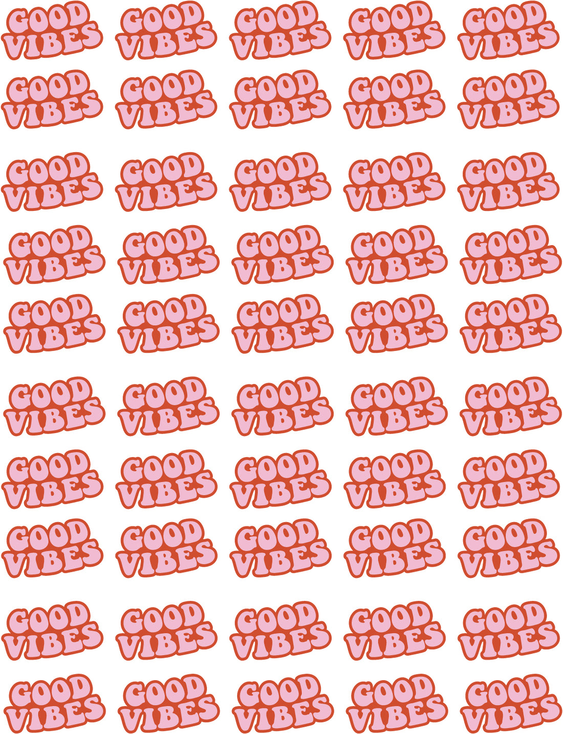 Good Vibes – All-over transfervel