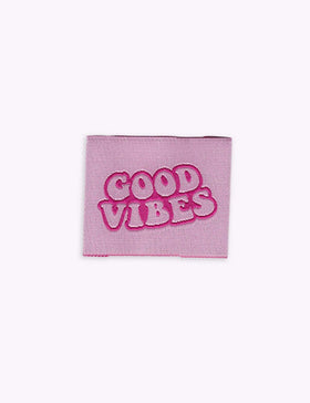 Good Vibes | Woven sew-in label