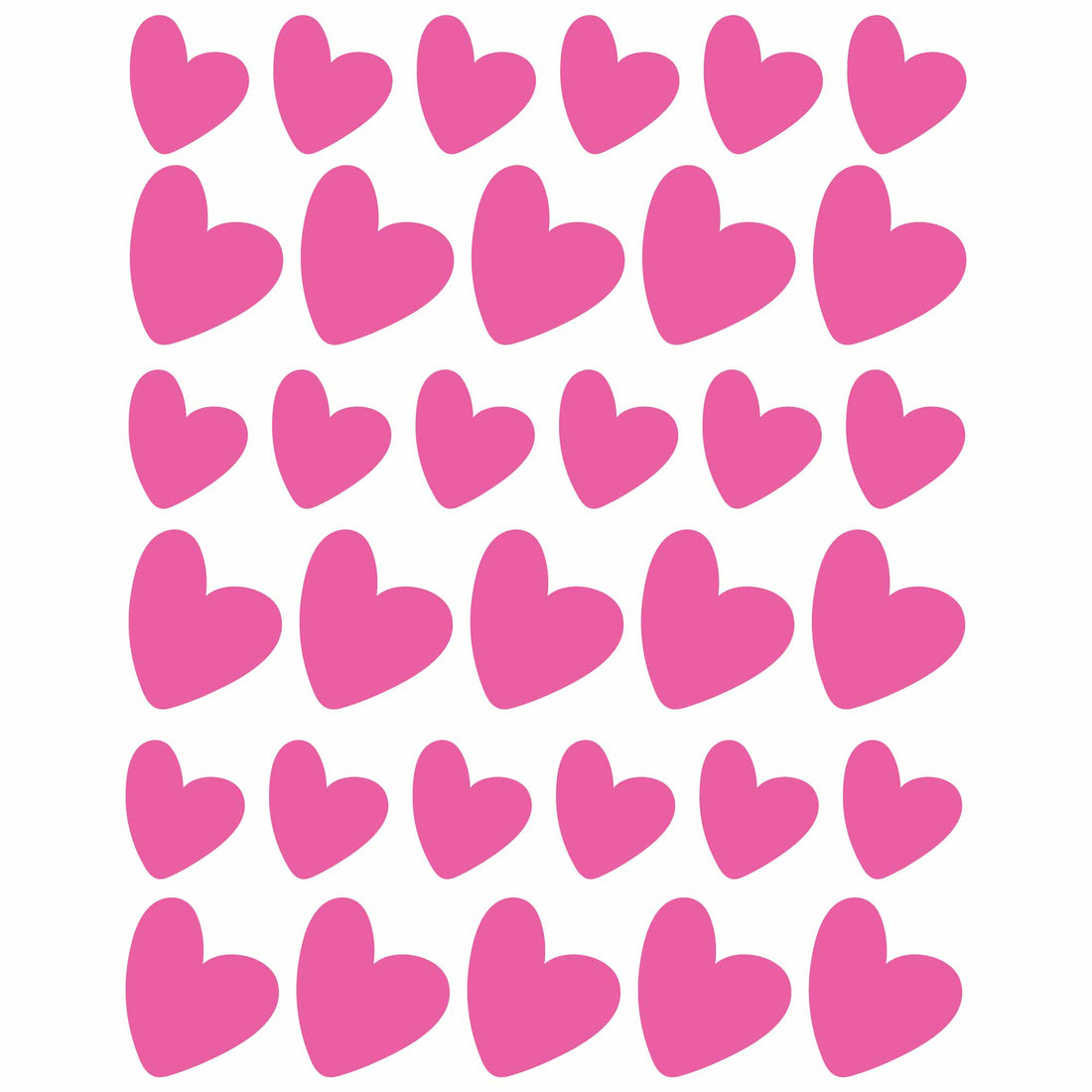 Pink Hearts – All-over transfervel