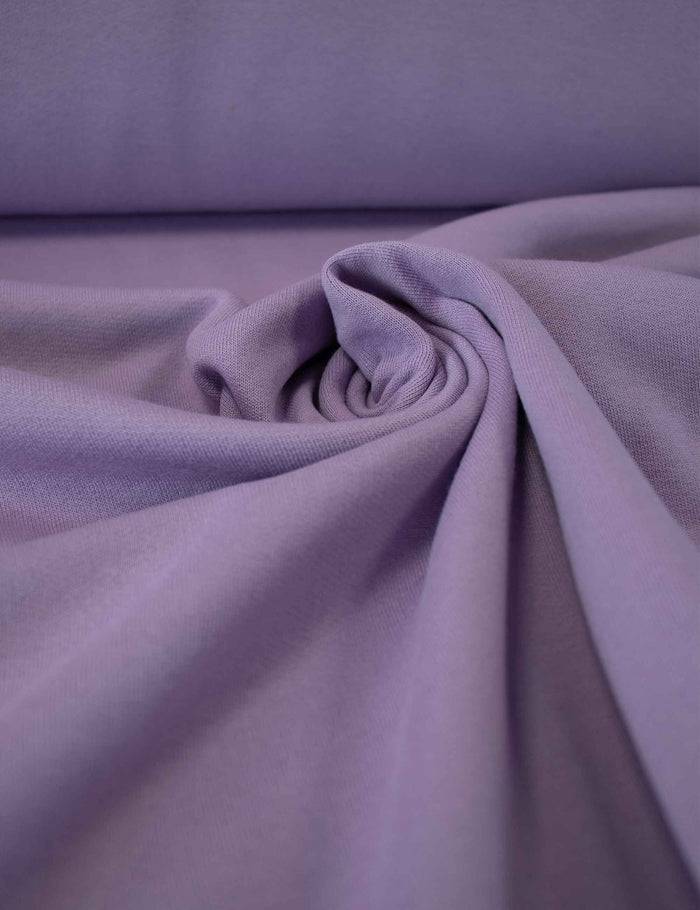 Lavender Purple | 100% cotton French Terry | 180 cm wide
