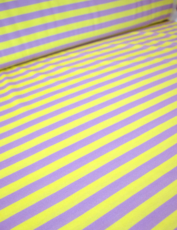 Lemon Stripe | 100% cotton jersey | 170 cm wide