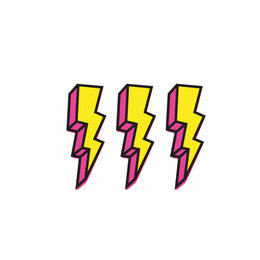 Lightning Bolt Geel – All-over transfervel