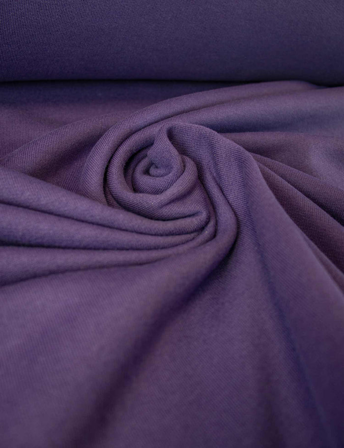 Midnight Plum | 100% cotton French Terry | 180 cm wide