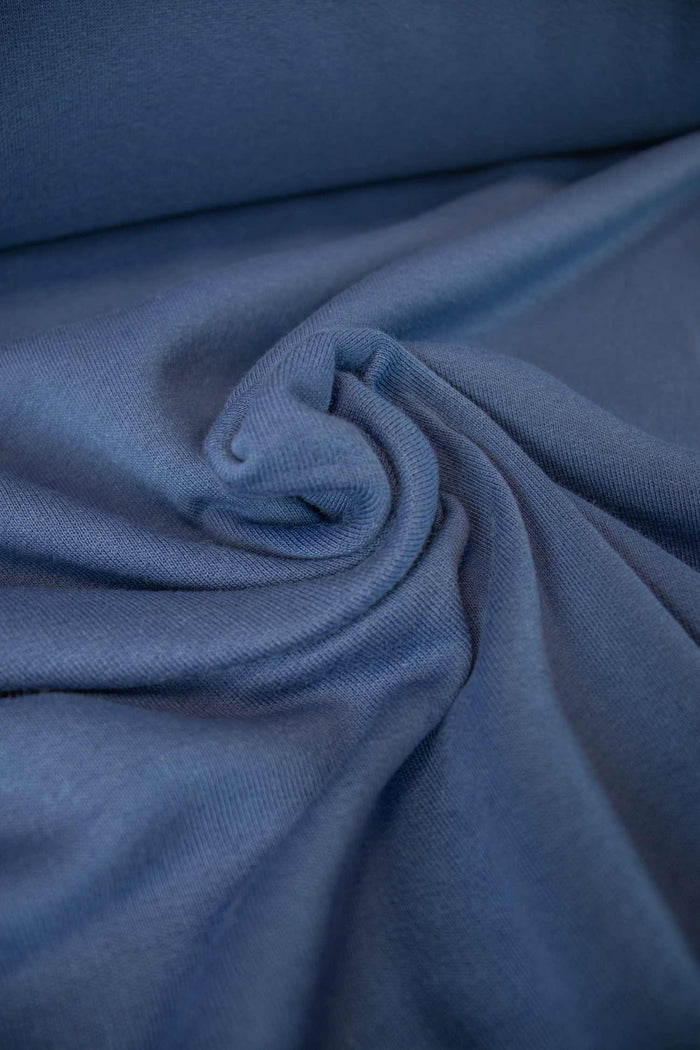 Rhino Blue | 100% cotton French Terry | 180 cm wide