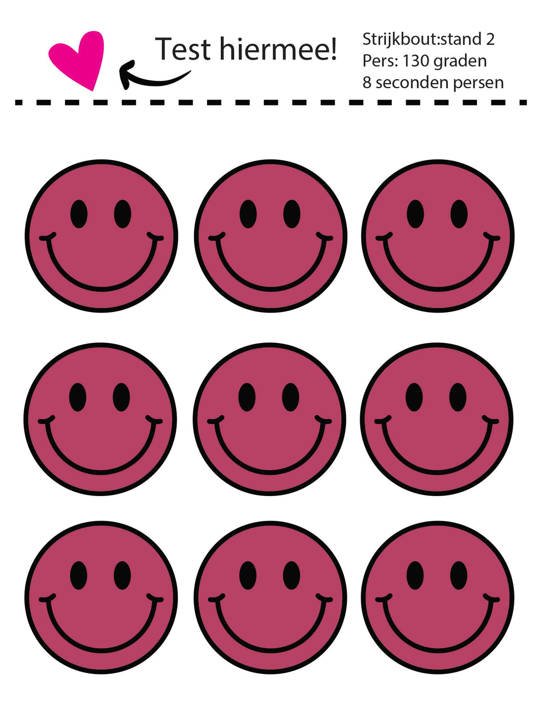 Smiley Berry Bold – Strijklabels