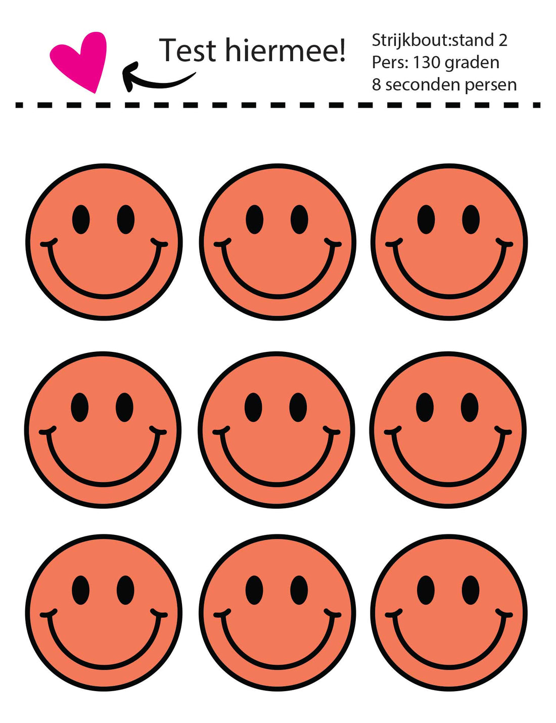 Smiley Bittersweet Orange – Strijklabels