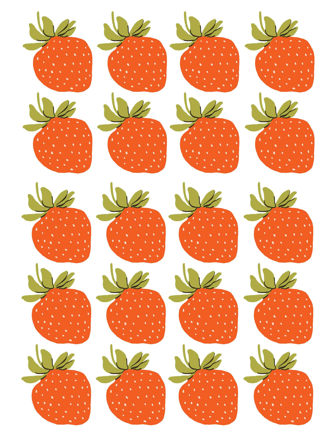 Strawberry – All-over transfervel