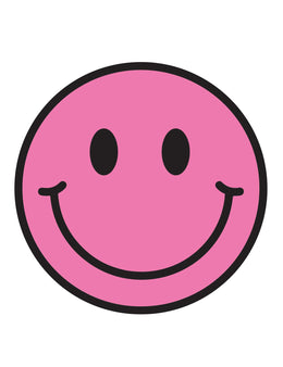 Bubble Pink Smiley – Strijktransfers