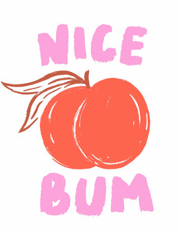 Nice Bum - Hand Drawn – Strijktransfer