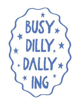 Busy Dilly Dallying - Hand Drawn – Strijktransfer