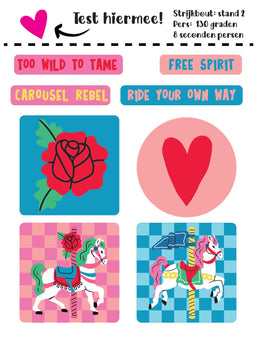 Carousel Horse - Carousel Clash – Strijklabels