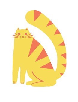 Cat Sunny Orange – Strijktransfer