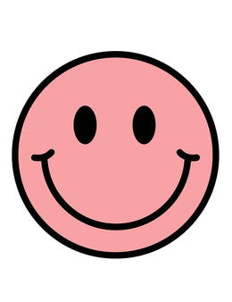 Clay Pink Smiley – Strijktransfers