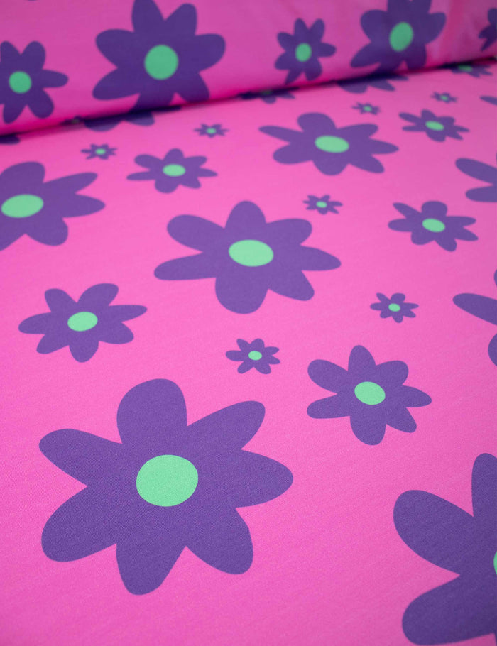 Color Clash Pink Punch | French Terry | 170 cm wide