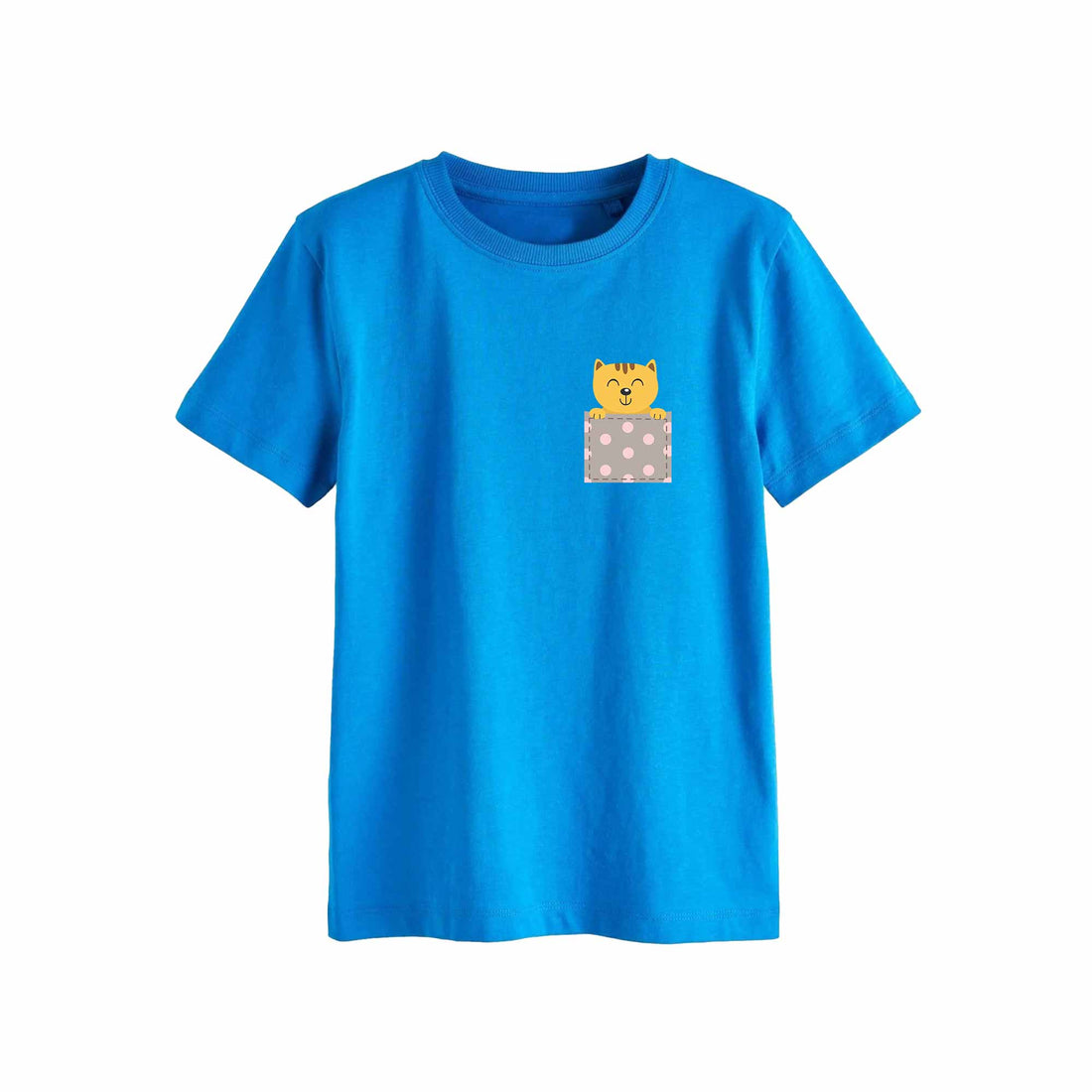 Kat - Pocket Fun – Strijktransfer – op een T-shirt