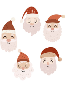 Kerstmannen – All-over transfervel – overzicht