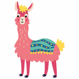 Lama 2 - Funny Lama – Strijktransfer