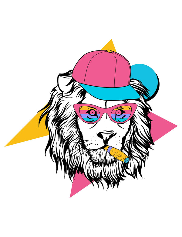 Leeuw - 90's Animals – Strijktransfers