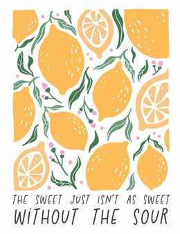 Lemons - Floral – Strijktransfer