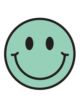 Mint Vibe Smiley – Strijktransfers