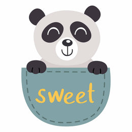Panda - Pocket Fun – Strijktransfer