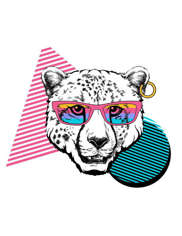 Panter - 90's Animals – Strijktransfers
