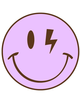 Smiley Purple – Strijktransfer