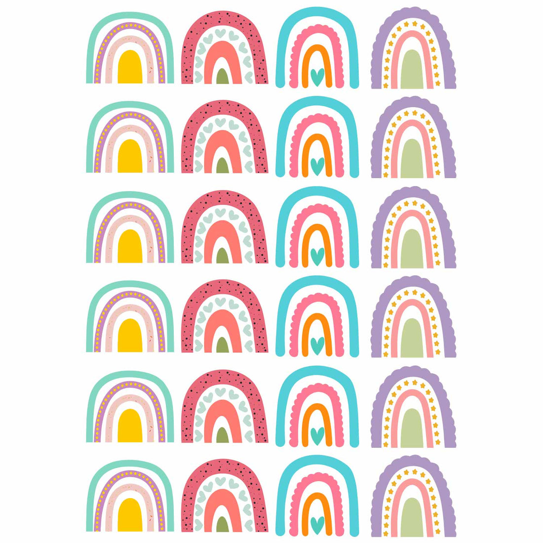 Regenbogen – All-over transfervel – overzicht