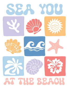 Sea You At The Beach - Salt & Sun Club – Strijktransfer