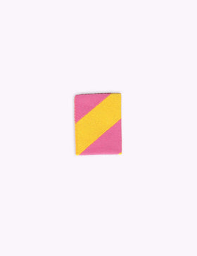 Color Pop - Roze & Geel | Woven sew-in label