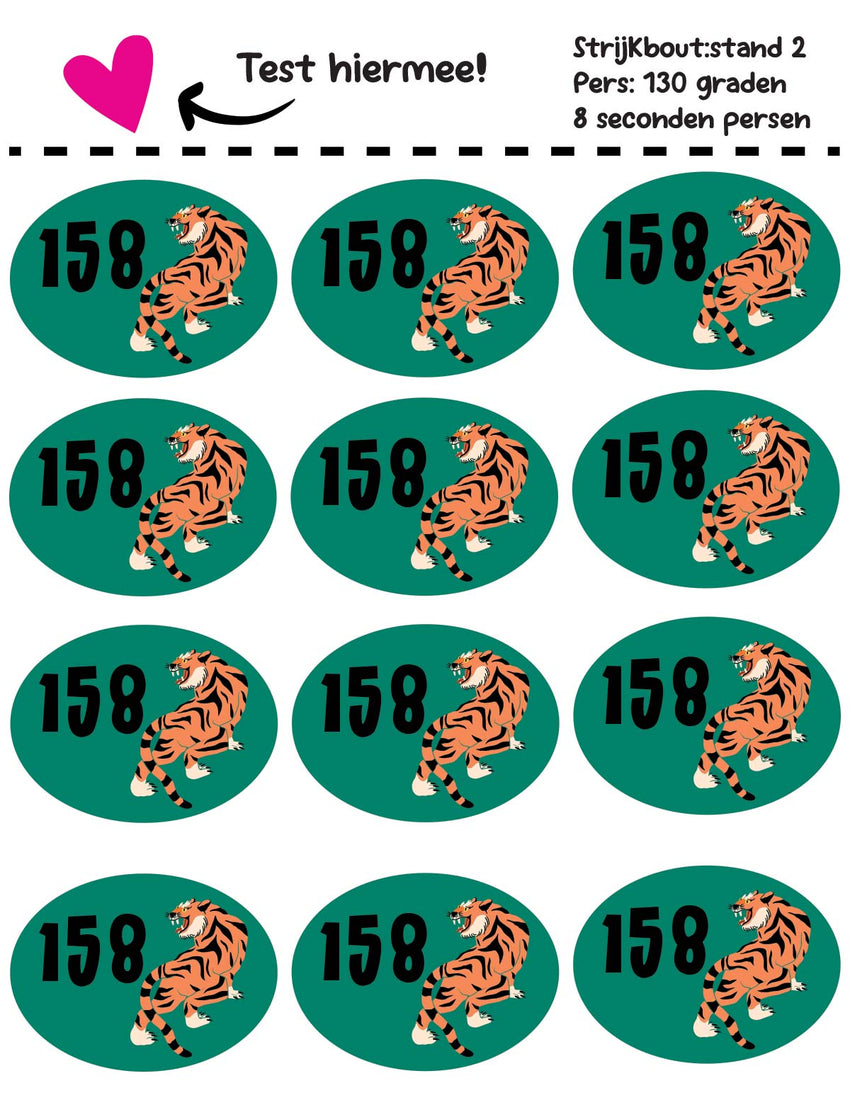 Tiger Green - Carousel Clash – Maatlabels