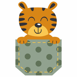 Tijger - Pocket Fun – Strijktransfer