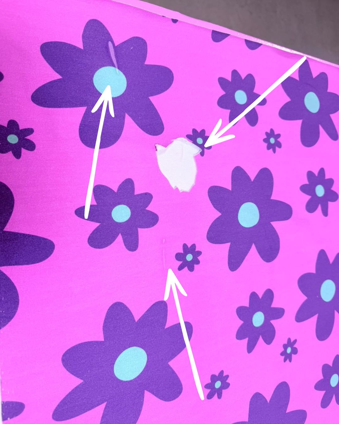 70cm Color Clash Pink Punch French Terry | Rebel Rescue (piece 4)
