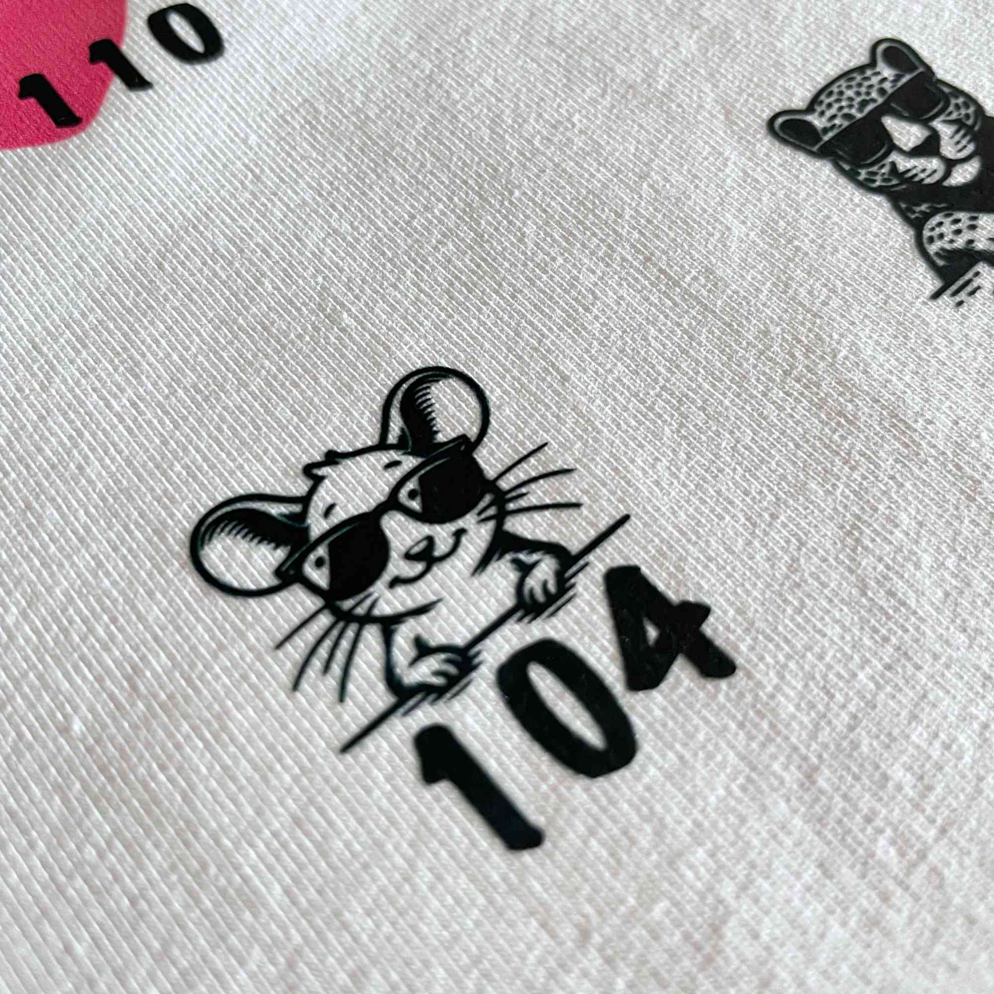 Black Animals Maatlabels