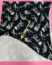 60cm Bone Parade Static Black French Terry | Rebel Rescue