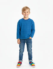 Blue Stripe | 100% cotton jersey | 170 cm wide