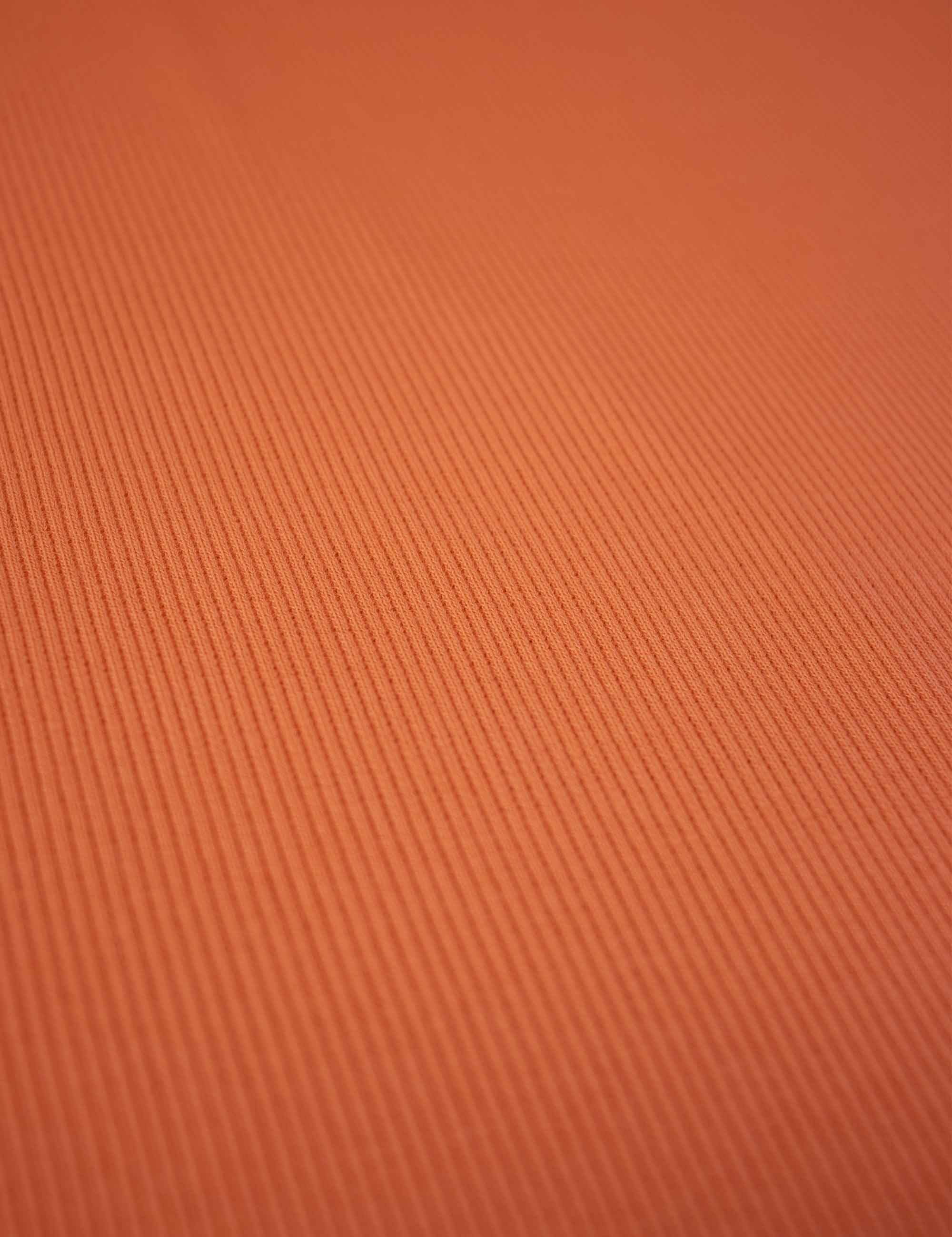Bittersweet Orange | 2×1 ribbing | 125 cm wide