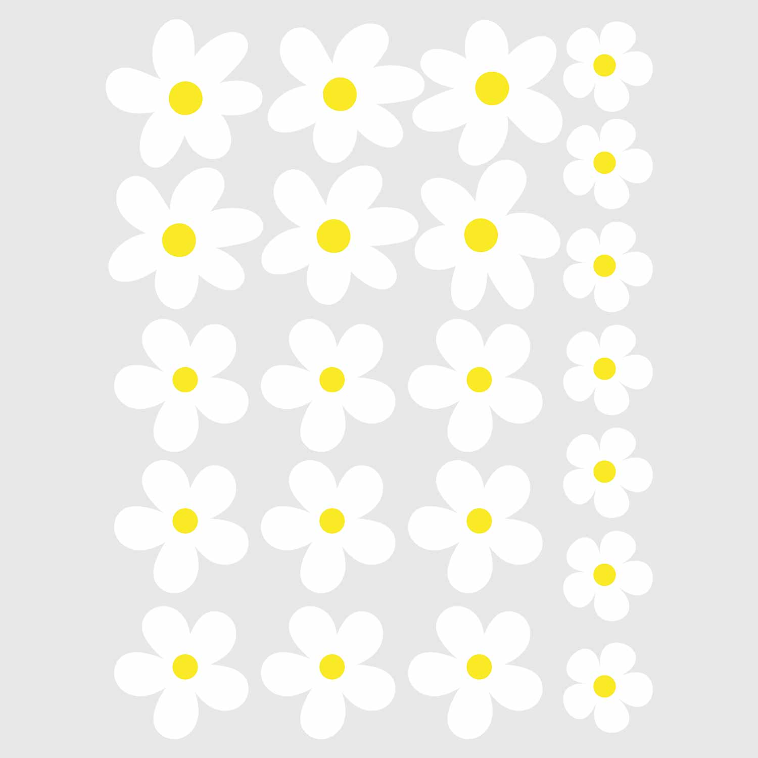 Witte Bloemen – All-over transfervel