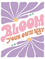 Bloom Your Own Way - Abstract Flower – Strijktransfer