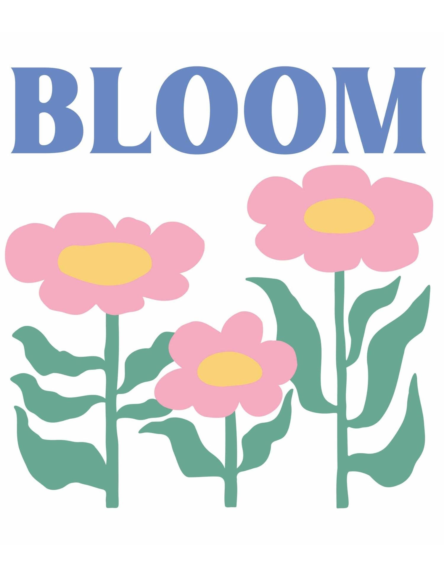 Bloom - Abstract Flower – Strijktransfer