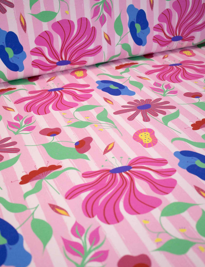 Bloom Boom Pink Pearl | French Terry | 170 cm wide