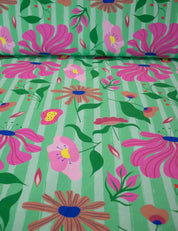 Bloom Boom Apple Pop Green | French Terry | 170 cm wide