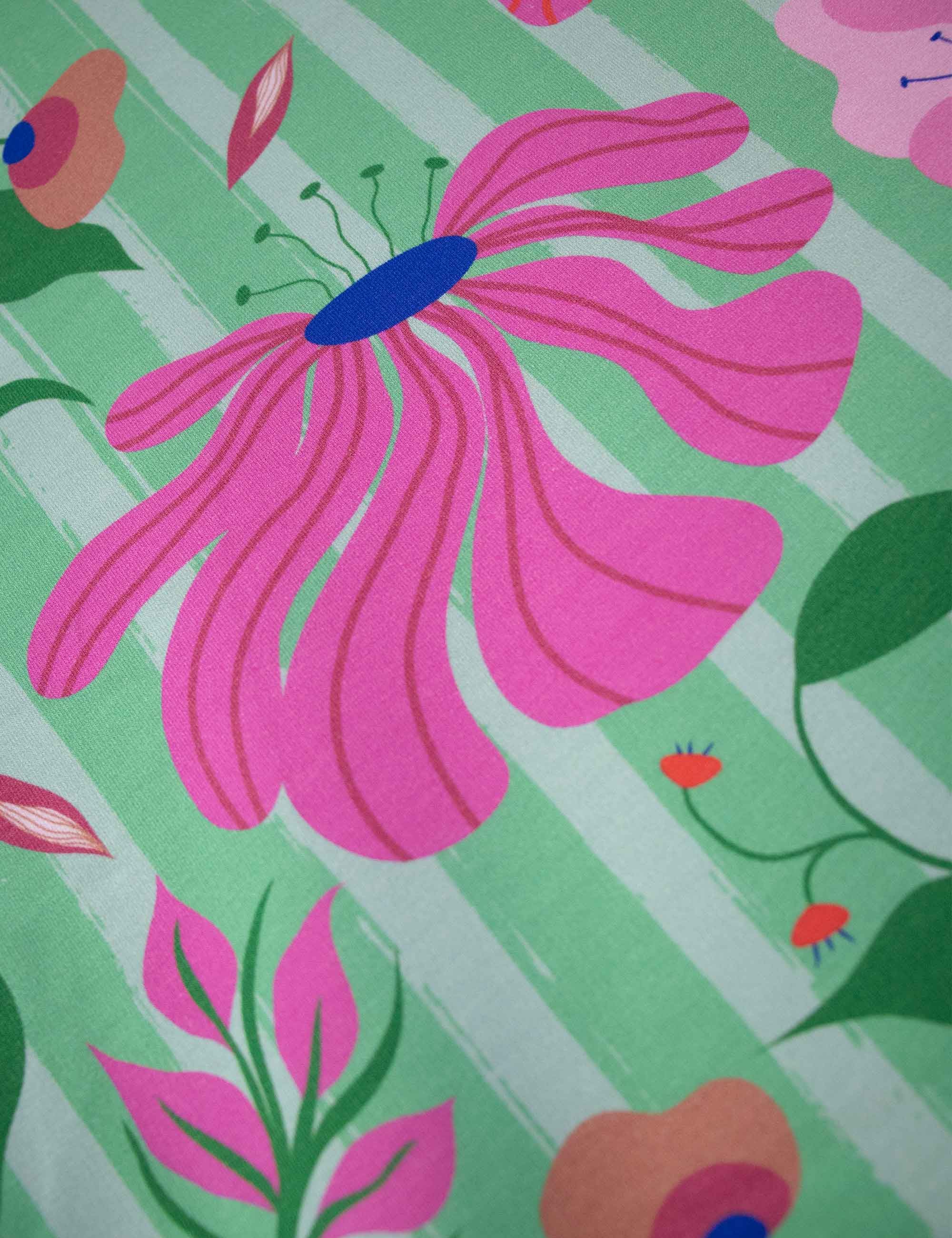 Bloom Boom Apple Pop Green | French Terry | 170 cm wide