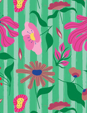 Bloom Boom Apple Pop Green | French Terry | 170 cm wide